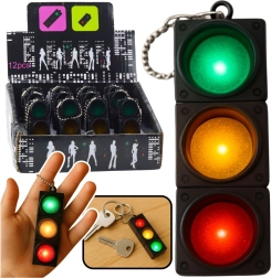 Prívesok semafor s blikajúcimi svetlami – edukatívny prívesok na kľúče