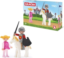 Igráček trio princezná, rytier a biely kôň