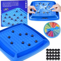 magnetická strategická hra s guľôčkami a kolesom šťastia pre rodinu