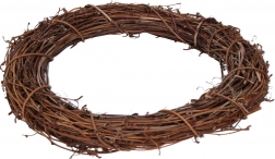 Dekoračný ratanový veniec 25 cm