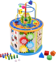 Drevená vzdelávacia kocka 8v1