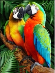 Diamantová mozaika (diamond painting) farebné ary 30 × 40 cm