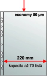 Euroobal rozšírený A4 s eurozávesom, polypropylén krupička