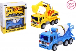 Stavebné autá a dopravné značky 23 cm