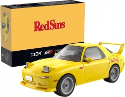 Stavebnica CaDA žlté auto MAZDA RX-7 FD3S Initial D 1:35, 66 dielikov