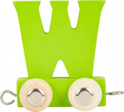 Small Foot drevený vagónik abeceda písmeno W