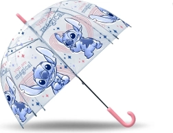 Priehľadný automatický dáždnik 19 palcov Stitch