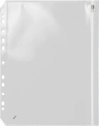 Obálka na zips A4 s eurozávesom číra