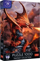 TREFL puzzle Premium Plus Fantasy: ohnivý drak 1000 dielikov