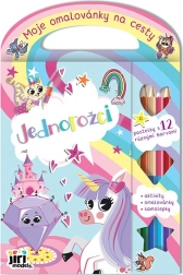 Omaľovánka na cesty Jednorožci