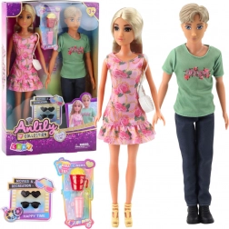 Sada Bábik Anlily Dievča s Chlapcom a Doplnky