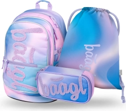 Set BAAGL Core Sky: Batoh, Peračník a Vrecko pre Školákov