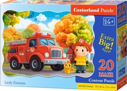 Puzzle malý hasič MAXI 20 dielikov CASTORLAND