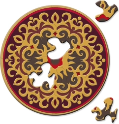 Curiosi okrúhle puzzle Picoli ruža 33 dielikov