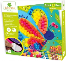 Stick & Fun zdobenie bambuľkami Motýle
