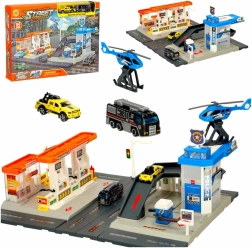 Detská hračka - Stanica a policajný parkovací set