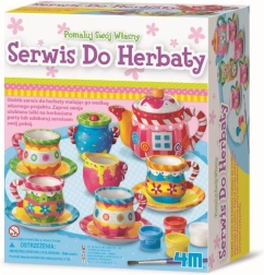 Mini čajová sada na kreatívne maľovanie