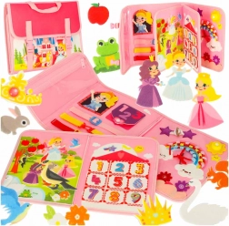 Ružový Montessori zmyslový batoh