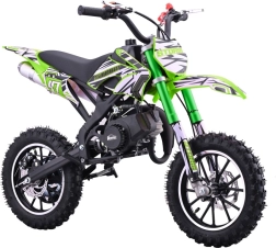 Benzínový mini motocykel 49 ccm STORM zelený