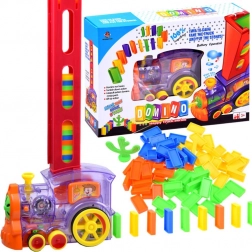 domino vláčik s podávačom, 80 dielikov
