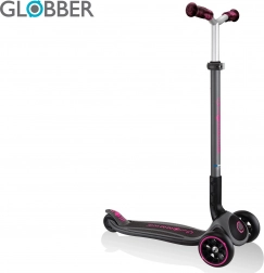 Detská trojkolobežka Globber Master Prime black / neon pink