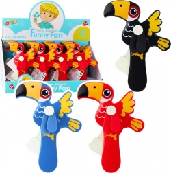 Mechanický ručný ventilátor pre deti Tukan mix