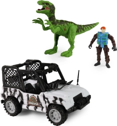 Auto Dino Park s dinosaurom so zvukom a svetlom