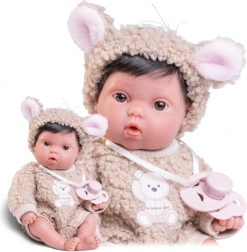 Picolín bábätko medvedík - realistická bábika 21 cm