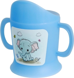 Dojčenský hrnček so sosáčikom 150 ml SLNIEČKO, plast, mix farieb