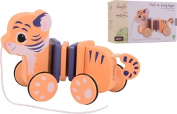 Drevený ťahací tiger Jouéco