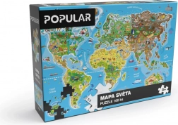 Puzzle mapa sveta 160 dielikov