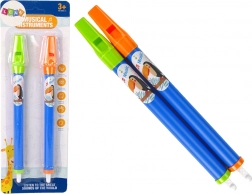 Detské flauty so zvieratkami – modrý set, 2 kusy