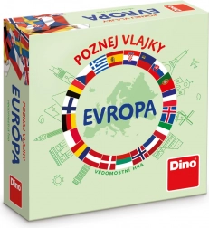 Dino Cestovná hra Spoznaj vlajky Európy