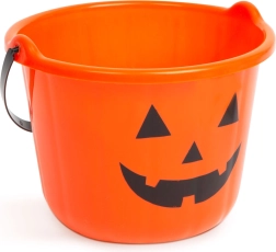 Halloweenské plastové vedierko s motívom tekvice