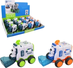 Vesmírne auto s otváracími dverami na zotrvačník