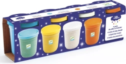 Djeco farebná metalická plastelína s odleskami