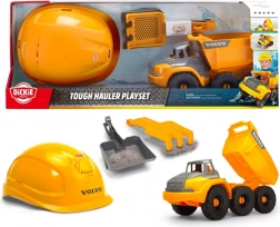 stavebnica vyklápací nákladný voz Volvo s prilbou