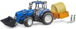 Bruder Traktor New Holland T5.120 s predným nakladačom a korbou