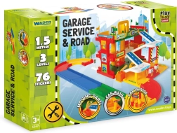 Garážový servis WADER, trojposchodová dráha 1,5 m s 2 autami