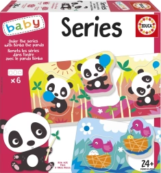 Educa Baby vkladačka Panda Bimba a kamaráti, 6 puzzle po 3 dielikoch
