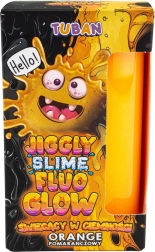 Tuban jiggle slime fluo oranžový, svietiaci v tme 430 g