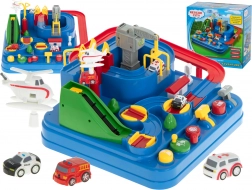 Interaktívna závodná dráha s prekážkami a parkovaním