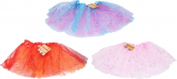 Karnevalová dvojvrstvová sukňa, mix farieb