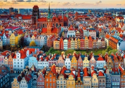 TREFL puzzle Premium Plus Photo Odyssey – pohľad na Gdansk, Poľsko, 1000 dielikov