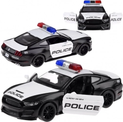 Kovový policajný voz Ford Mustang Shelby GT350 1:32 so svetlami a zvukmi
