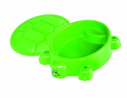 Pieskovisko korytnačka so svetlozeleným vekom