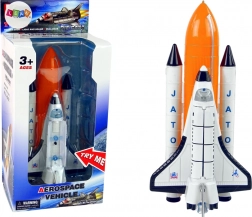 Kozmická raketa a kovový raketoplán s efektmi svetla a zvuku AEROSPACE