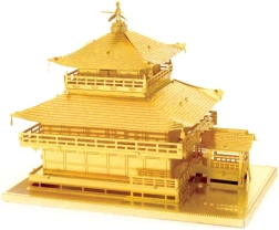 Kovová stavebnica 3D puzzle Chrám Kinkaku-ji Zlatý