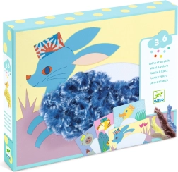 Djeco kreatívna sada Wool & Velcro – s čiapkou