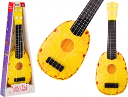 Ukulele pre deti s motívom ananásu, žlté
